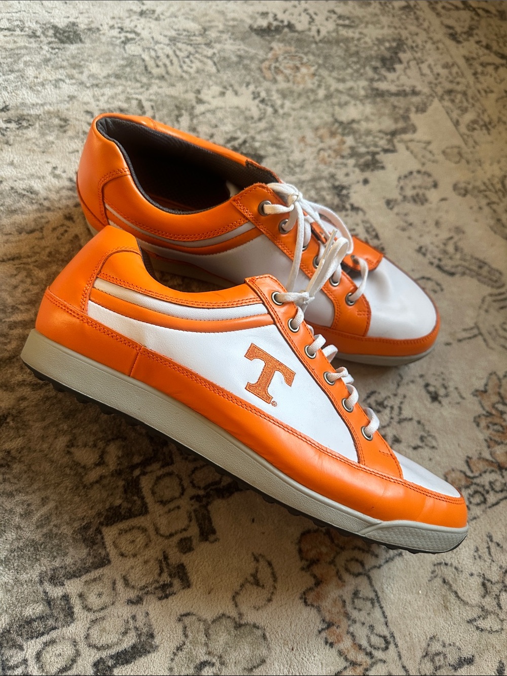 RARE Men's Tennessee FootJoy Contour Casual Golf Shoes